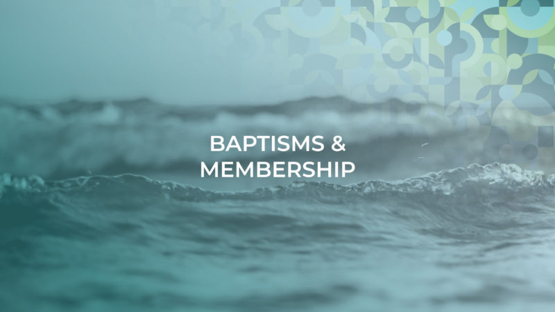 Baptism and Membership header